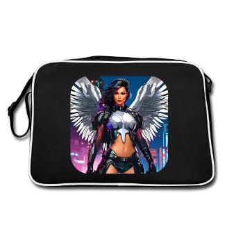 Ange cybergoth cool - Sac Retro - noir/blanc - Dos