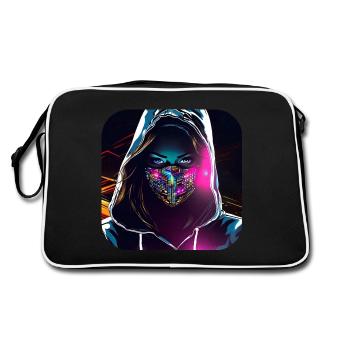 Fille cyberpunk cool IV - Sac Retro - noir/blanc - Dos