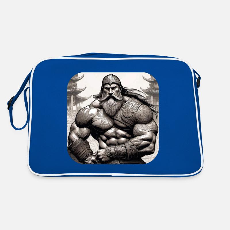 Stolzer Wikinger Krieger Germane Retro Tasche