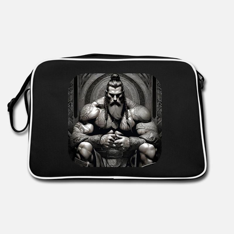 Stolzer Wikinger Krieger Germane Retro Tasche