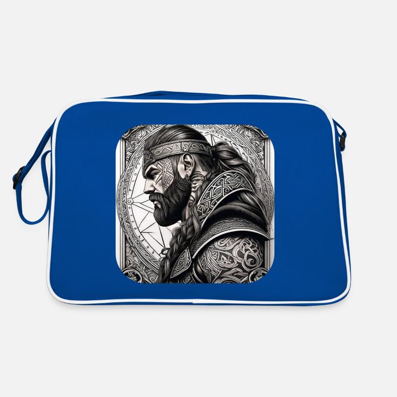 Stolzer Wikinger Krieger Germane Retro Tasche