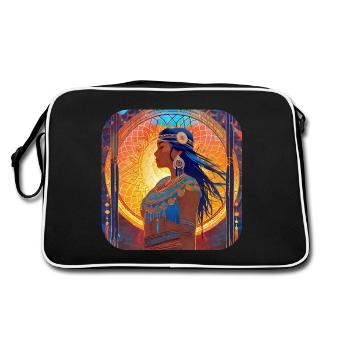 Mystique Fantaisie Chaman Sorcière - Sac Retro - noir/blanc - Dos