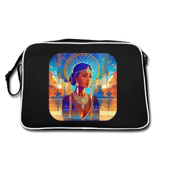 Chaman fantastique mystique avec attrape-rêves - Sac Retro - noir/blanc - Dos