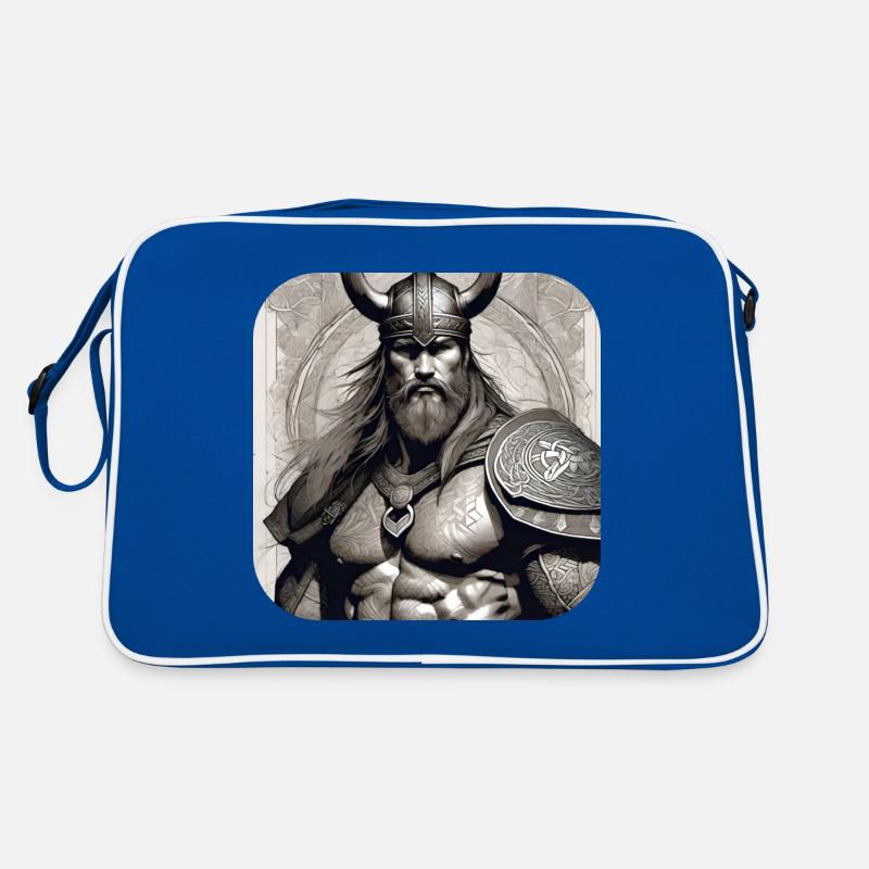 Stolzer Wikinger Krieger Germane Retro Tasche