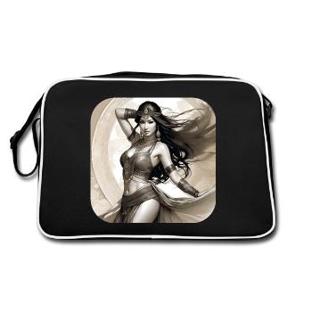 Danseuse orientale mystique - Sac Retro - noir/blanc - Dos