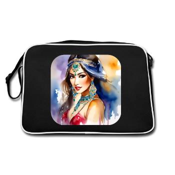 Danseuse orientale mystique - Sac Retro - noir/blanc - Dos
