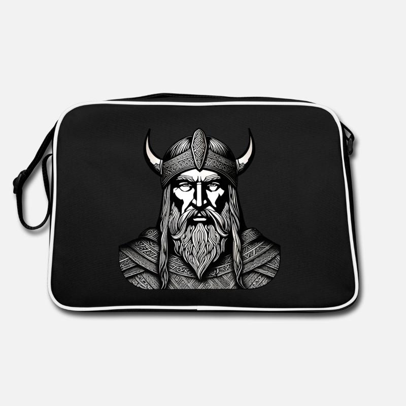 Stolzer Wikinger Krieger Germane Retro Tasche