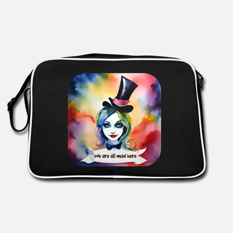 Cooles Harlequin Gothic Mädchen Retro Tasche