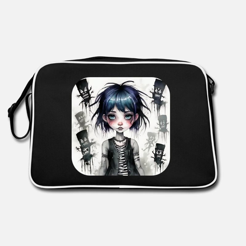 Fille punk gothique cool Sac Retro