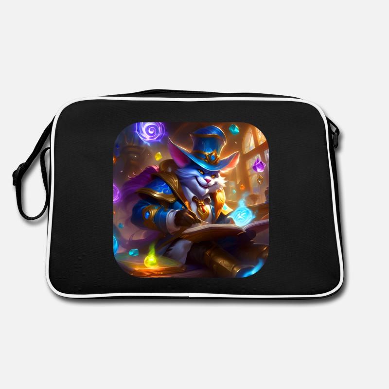 Crazy Magic Cat with Hat Retro Bag