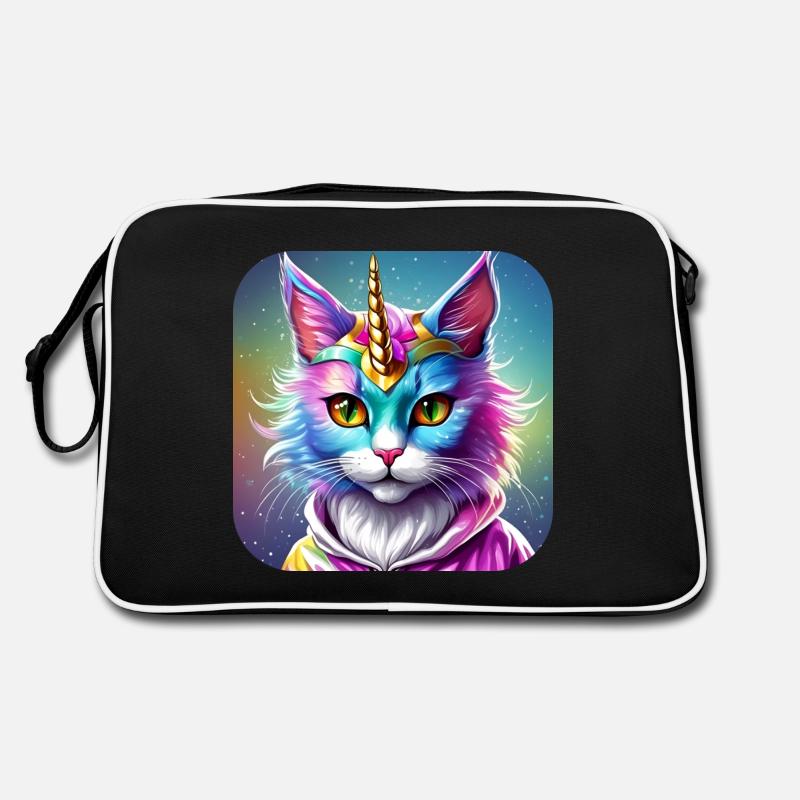 Cute Unicorn Cat Retro Bag