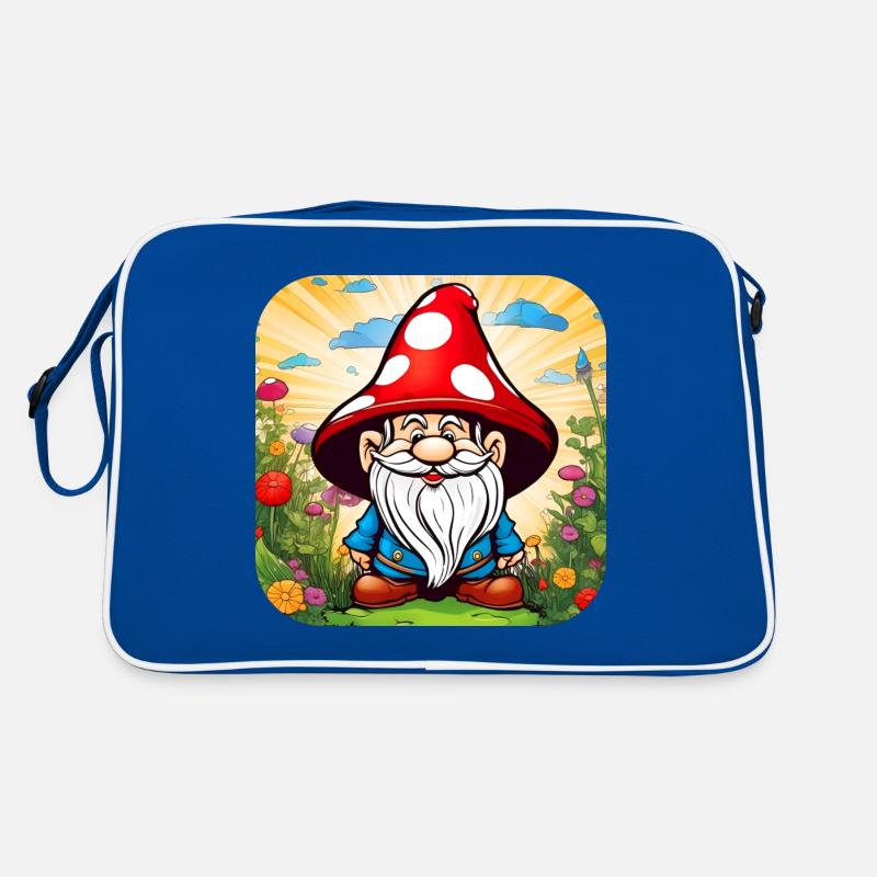 Cute Toadstool Leprechaun Retro Bag