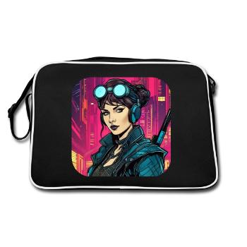 Fille Cyberpunk cool VX - Sac Retro - noir/blanc - Dos