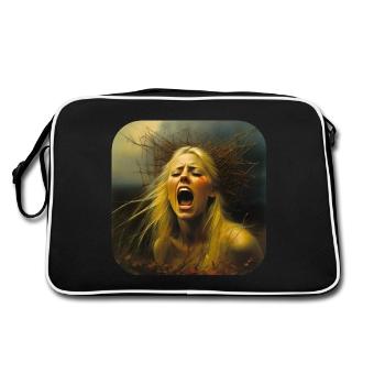 Dark Horror Banshee - Retro Bag - black/white - Back