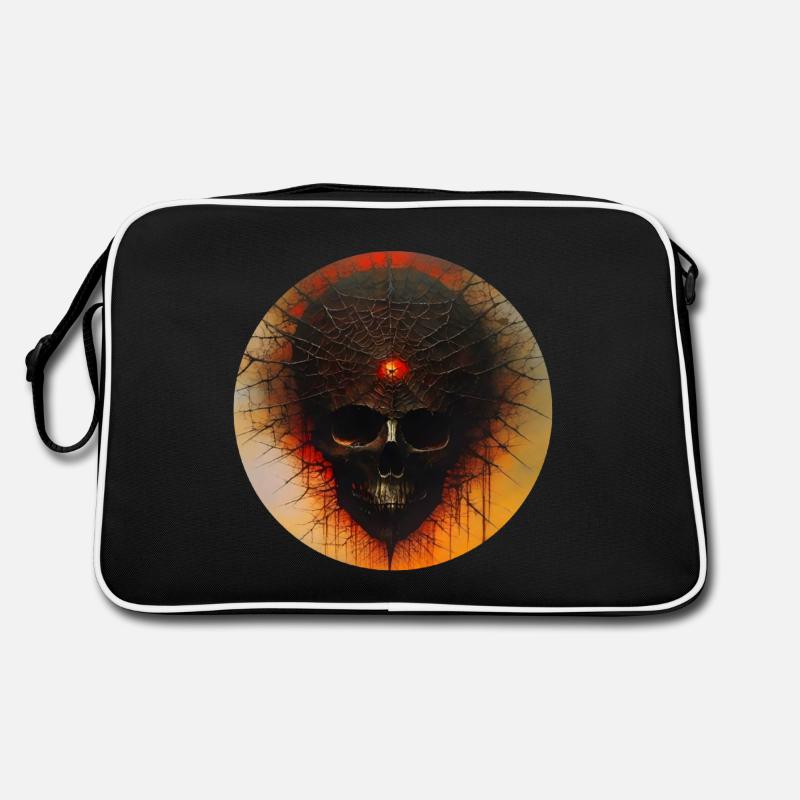 Dark Horror Skull Retro Bag