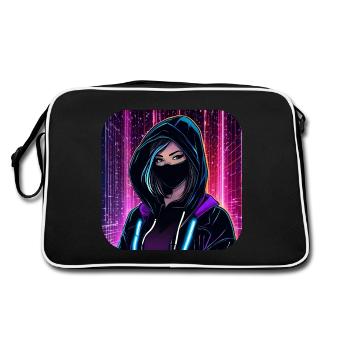 Fille cyberpunk cool VIII - Sac Retro - noir/blanc - Dos