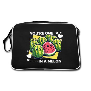 VOUS NE FAITES QU’UN DANS UN MELON - Sac Retro - noir/blanc - Dos