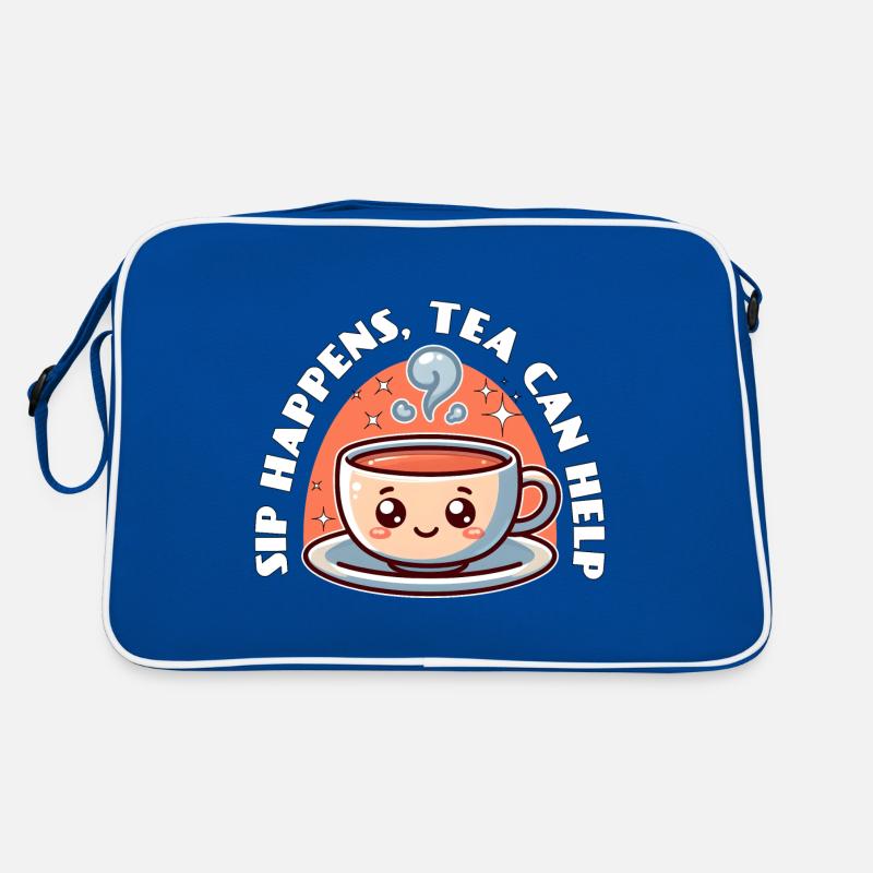 SIP HAPPENS, TEA CAN HELP Retro Bag