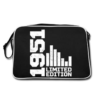 Vintage 1951 Birthday Gift 1951 Year 1951 - Retro Bag - black/white - Back