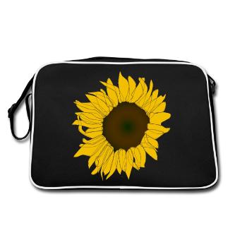 Tournesol radieux - Sac Retro - noir/blanc - Dos