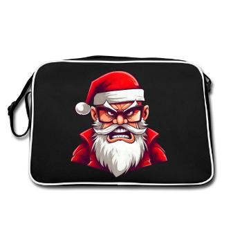 Fun Angry Santa - Sac Retro - noir/blanc - Dos
