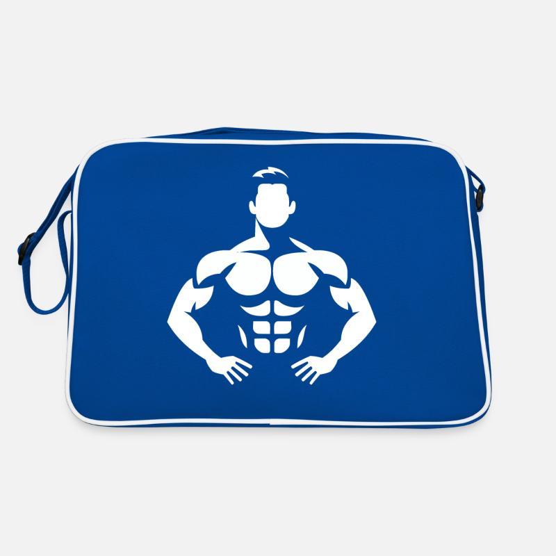 Bodybuilder Retro Tasche