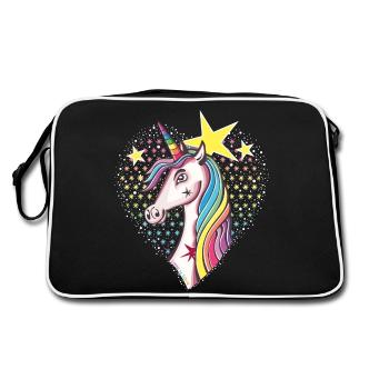 licorne étoilée - Sac Retro - noir/blanc - Dos
