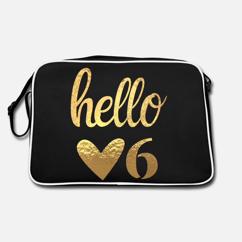Hello 6 doré Sac Retro