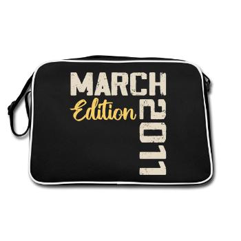 March 2011 Birthday Gift March 2011 - Retro Bag - black/white - Back