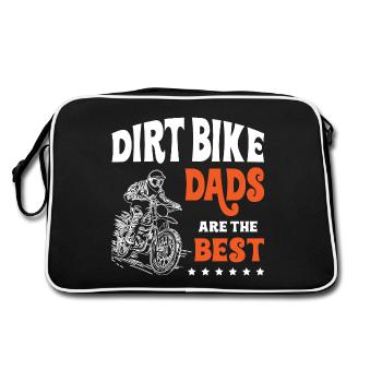 Les papas de motocross sont les meilleurs motocross - Sac Retro - noir/blanc - Dos