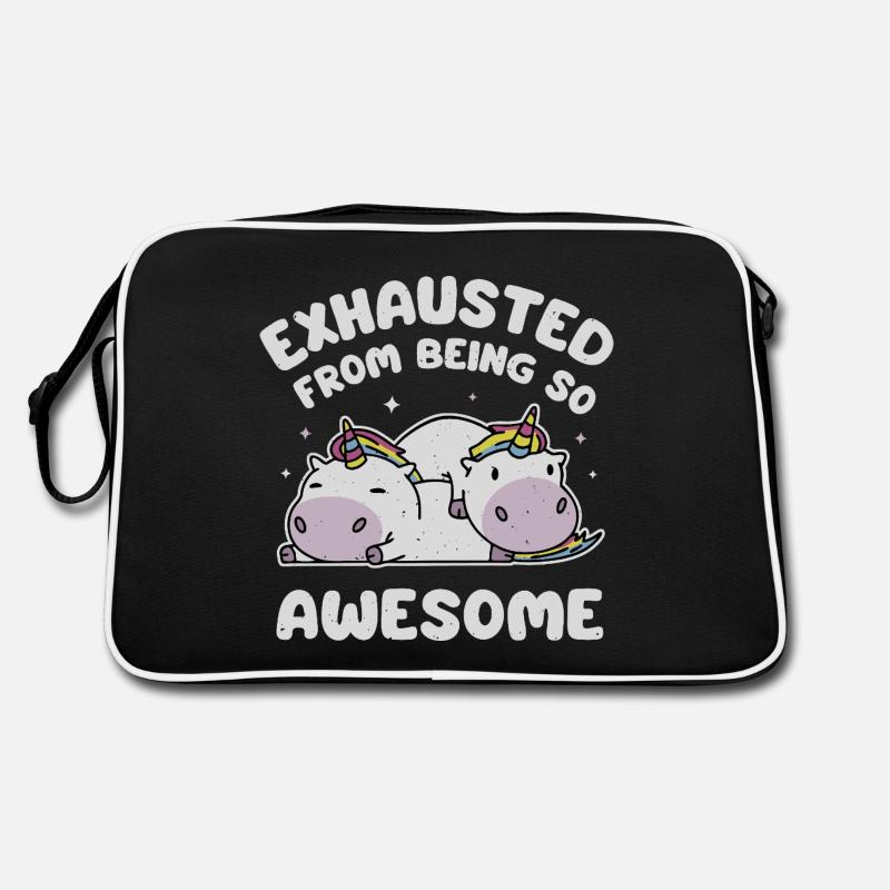 Erschöpft davon, so großartig zu sein Retro Tasche