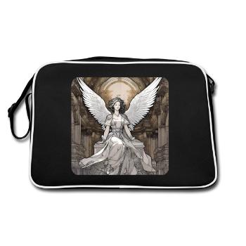 Ange gothique cool - Sac Retro - noir/blanc - Dos