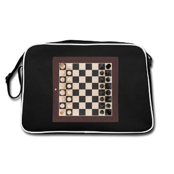 Échiquier - Sac Retro - noir/blanc - Dos