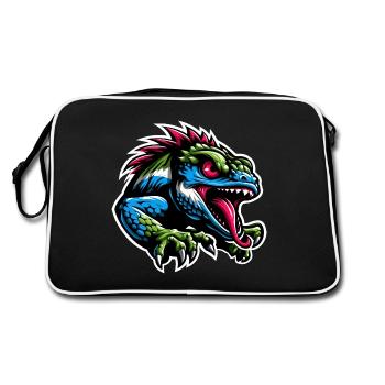 Caméléon - Sac Retro - noir/blanc - Dos