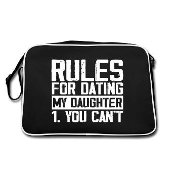 Rules for dating my daughter - Sac Retro - noir/blanc - Dos
