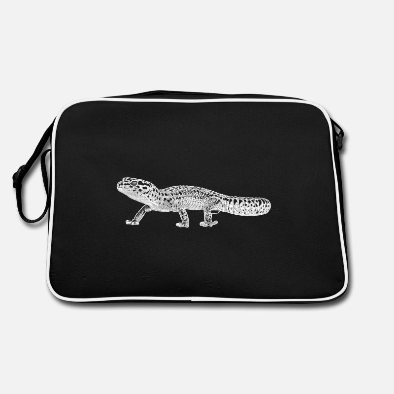 Leopardengecko Retro Tasche
