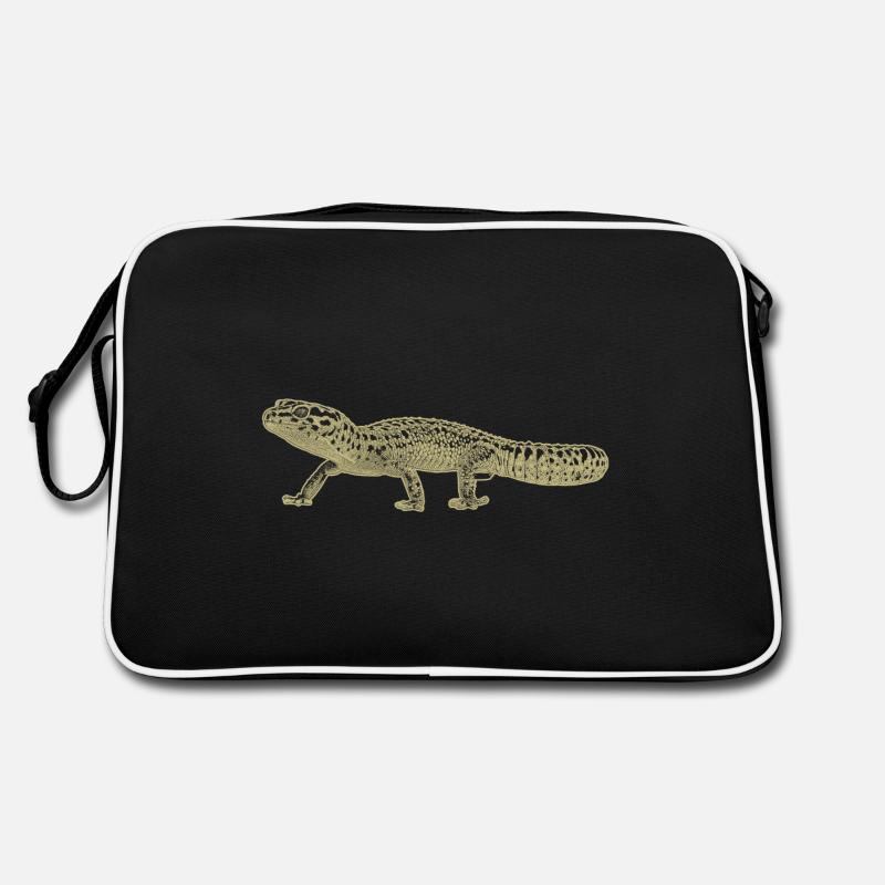 Leopardengecko Retro Tasche