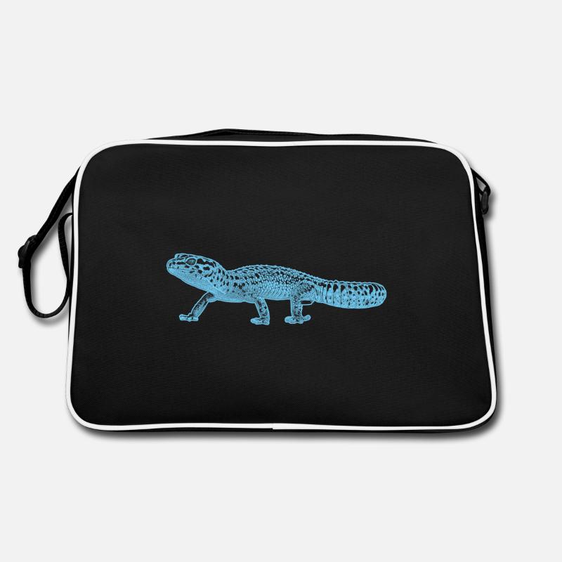 Leopardengecko Retro Tasche