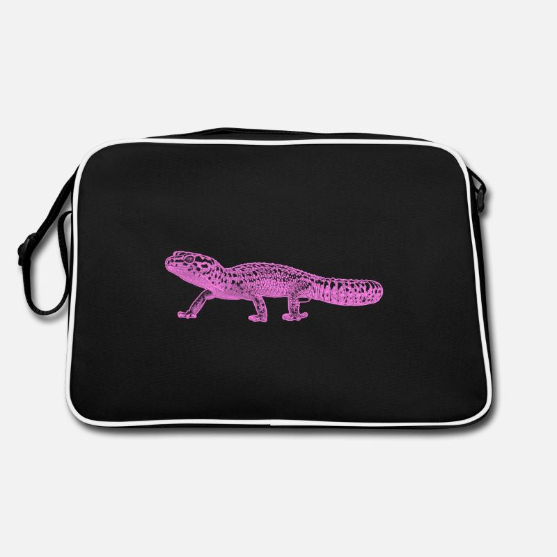 Leopardengecko Retro Tasche