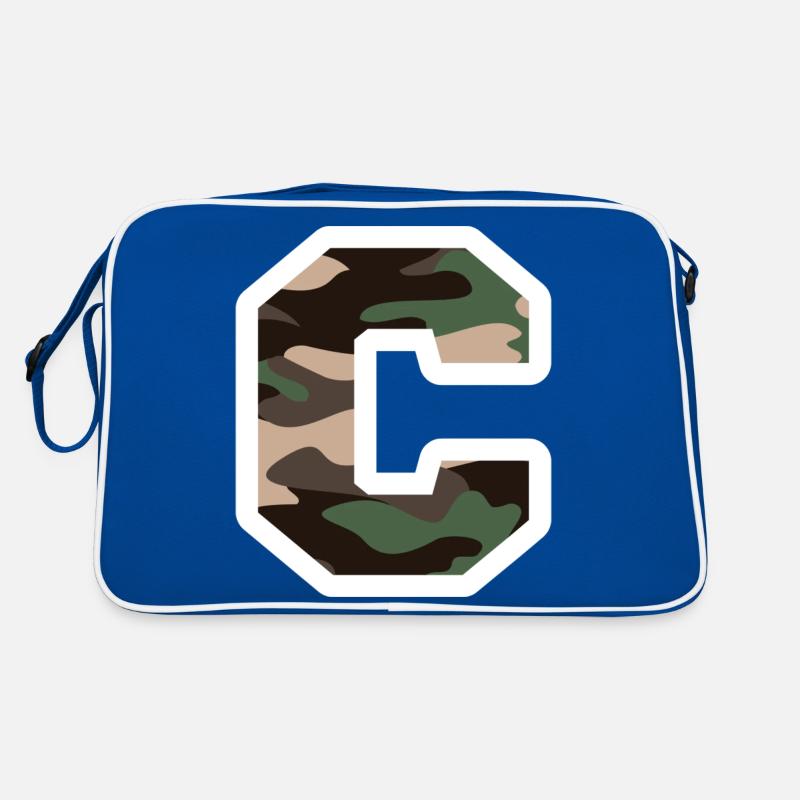 Buchstabe C Militärtarnung - Geschenkidee Retro Tasche