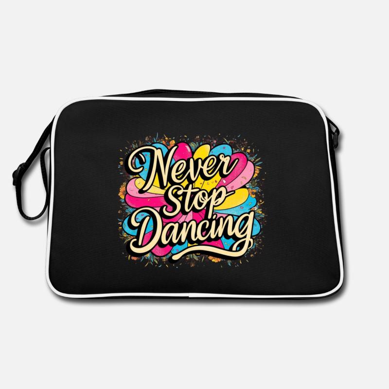 Never Stop Dancing Design Retro Bag