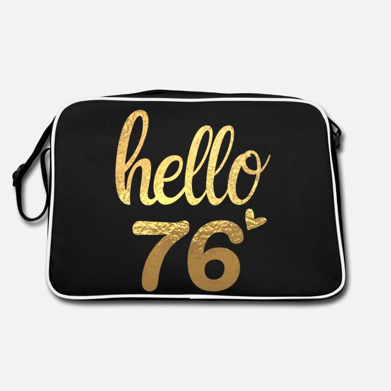 Hello 76 gold Retro Bag
