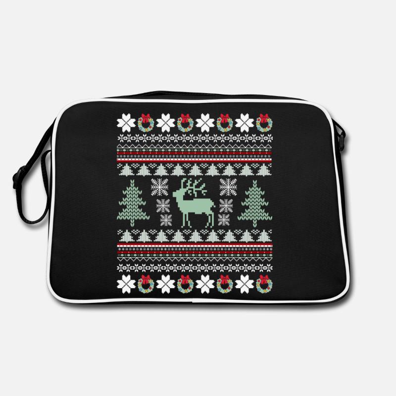 Retro Christmas Pattern Retro Bag