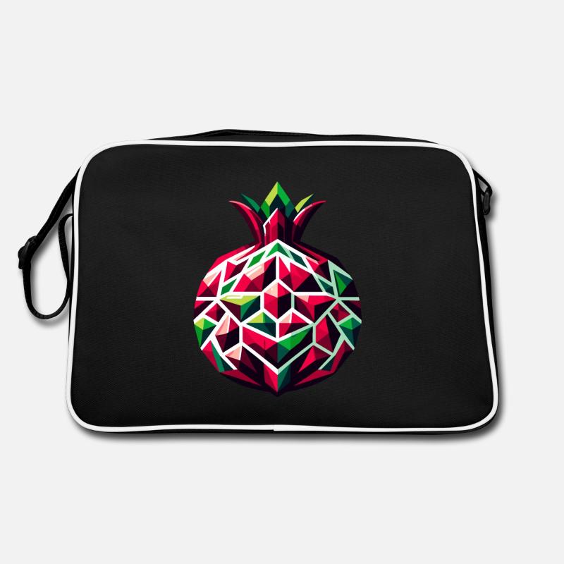 Abstract Geometric Pomegranate - Color Design Retro Bag