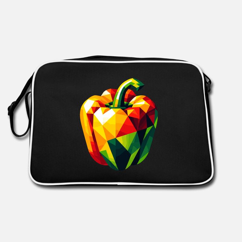 Abstract Geometric Pepper - Color Design Retro Bag