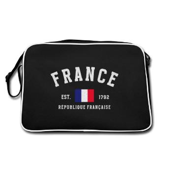 France Est 1792 Vintage - Retro Bag - black/white - Back