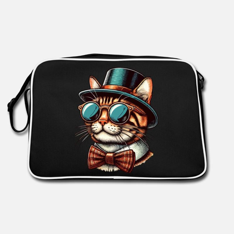 Chat Bengal rétro cool Sac Retro