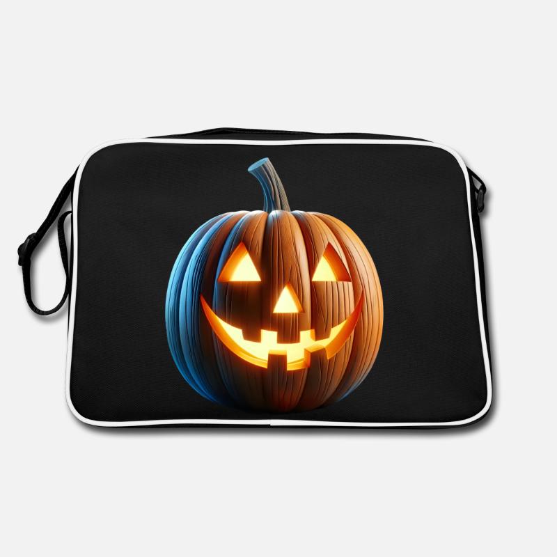 Jack o Lantern Pumpkin Retro Bag