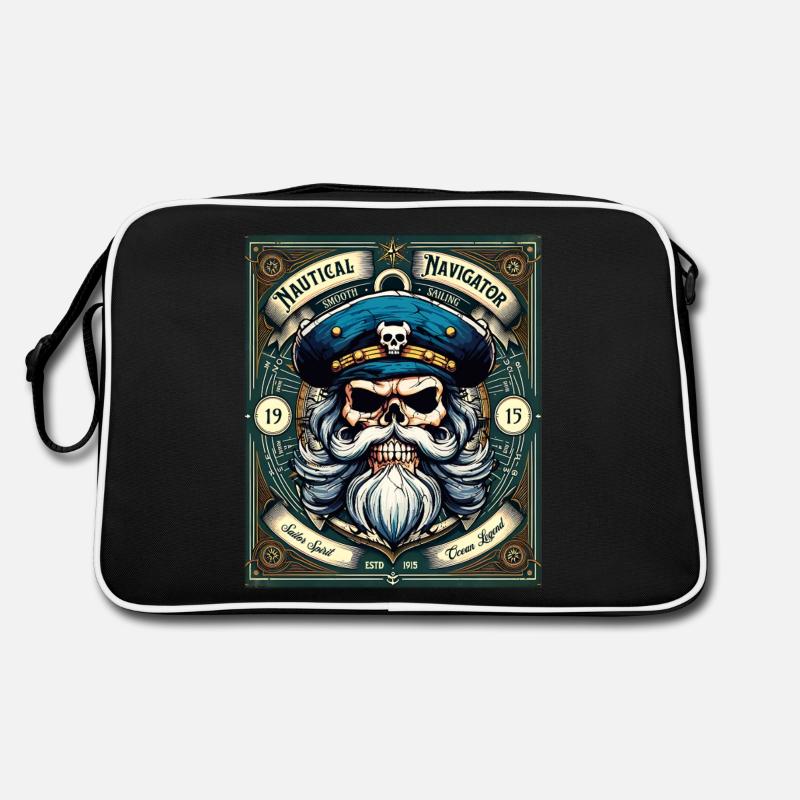 Crâne de marin Crâne Capitaine Ahoy Navire Sac Retro