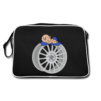 Baby - Retro Bag - black/white - Back